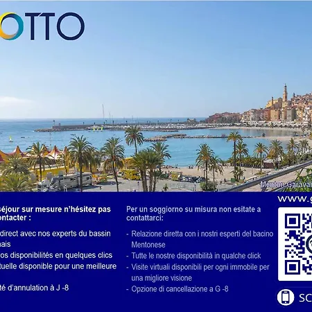Lejlighed Loft 2 Pieces Vue Dans Vieille Ville, Plages A Deux Pas - Fr-1-196-195 Menton